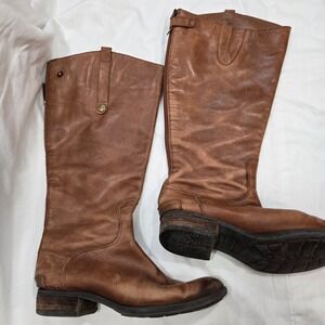 Sam Edelman Brown Penny 2 Leather Riding Boots Size 7.5M Casual